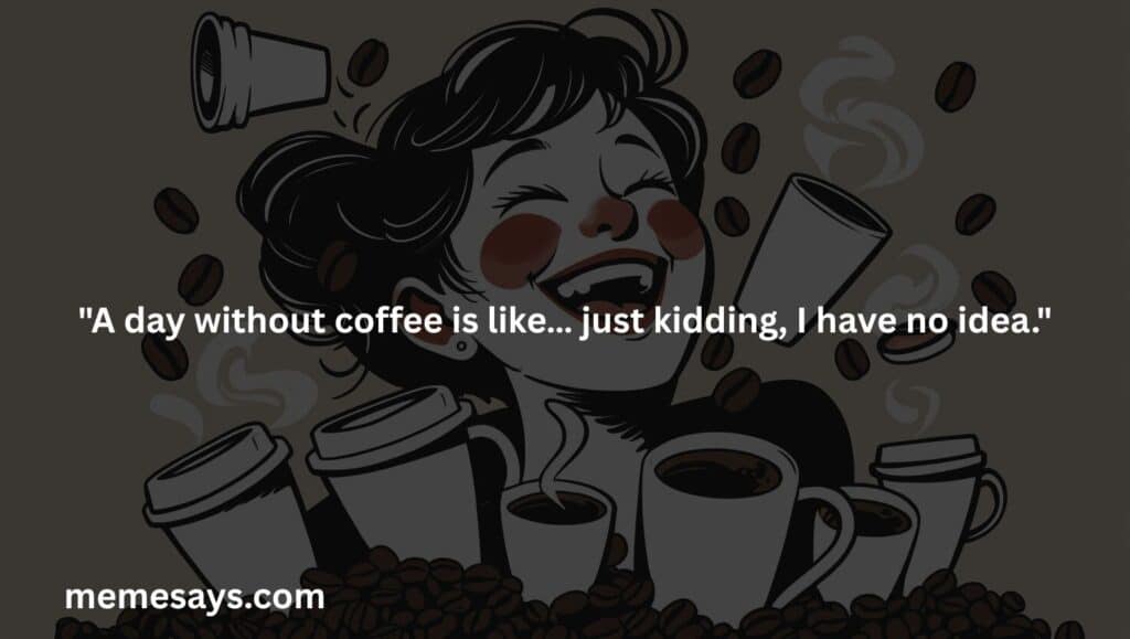 A day without coffee is like… just kidding, I have no idea.