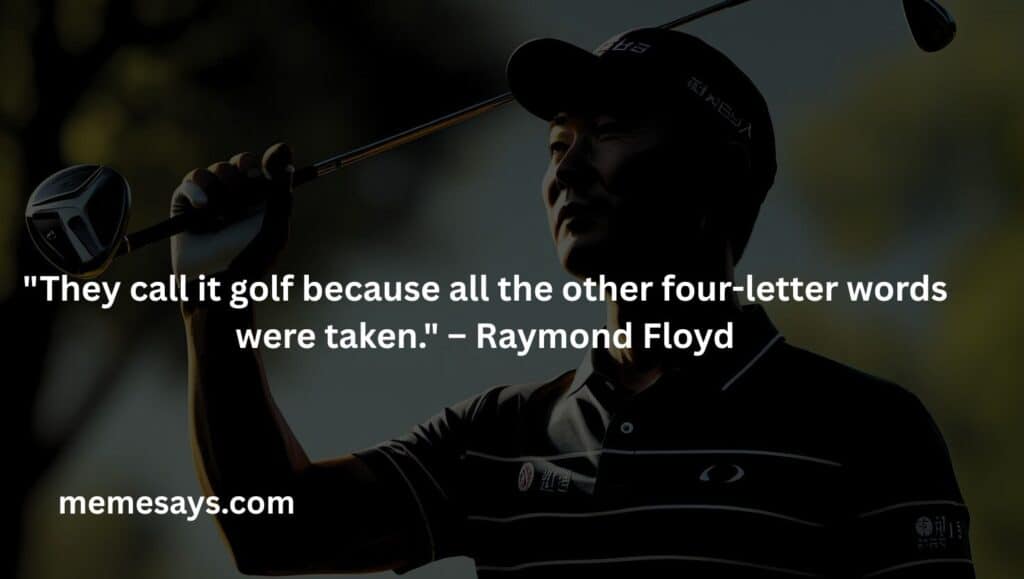a funny way to explain why golf is golf